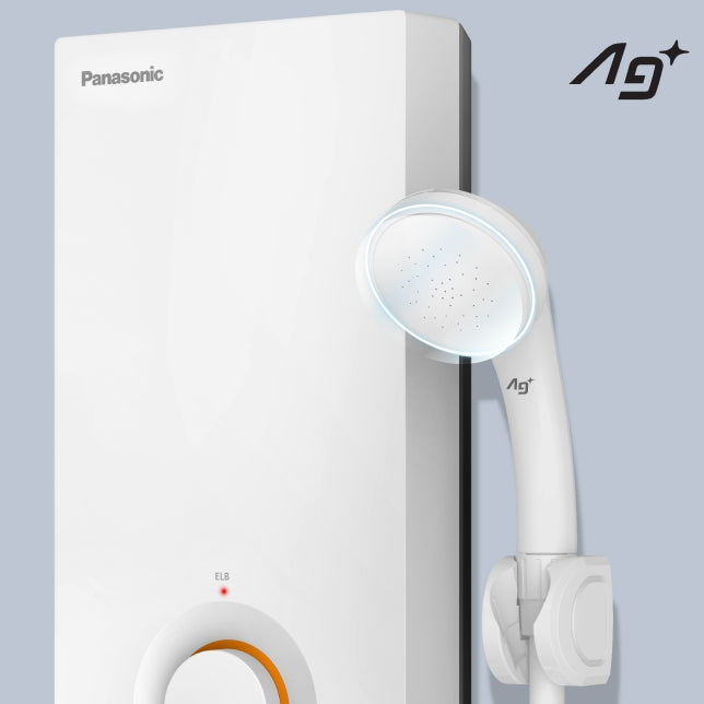 PANASONIC เครื่องทำน้ำอุ่น ขนาด 4500วัตต์ รุ่น DH-4VL1 พานาโซนิค Water Heater High Power, 9ระบบความปลอดภัย, เคลือบสารAG+ยับยั้งแบคทีเรีย, ประหยัดไฟเบอร์5,
